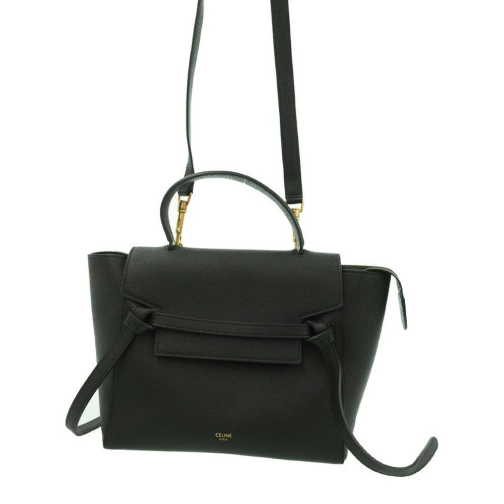 Celine Belt Bag 2way Crossbody Grained Calfskin Leather